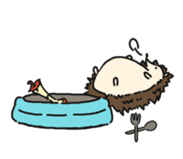 Stamp of a porcupine sticker #6910723