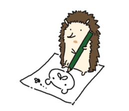 Stamp of a porcupine sticker #6910739