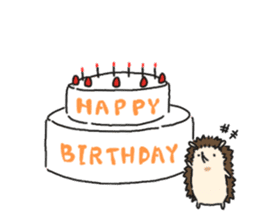 Stamp of a porcupine sticker #6910742