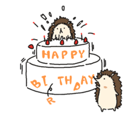 Stamp of a porcupine sticker #6910743