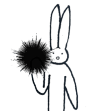 The rabbit which has high fighting power sticker #6910755