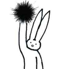 The rabbit which has high fighting power sticker #6910756
