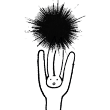 The rabbit which has high fighting power sticker #6910759