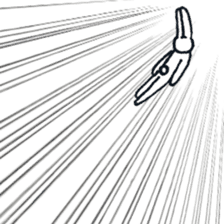 The rabbit which has high fighting power sticker #6910767