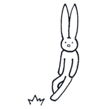 The rabbit which has high fighting power sticker #6910770