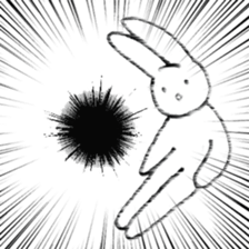 The rabbit which has high fighting power sticker #6910771