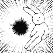 The rabbit which has high fighting power sticker #6910771
