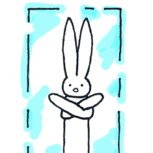 The rabbit which has high fighting power sticker #6910775