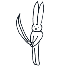 The rabbit which has high fighting power sticker #6910776