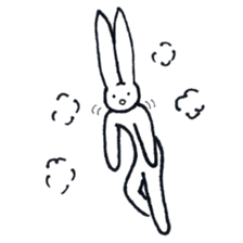 The rabbit which has high fighting power sticker #6910781
