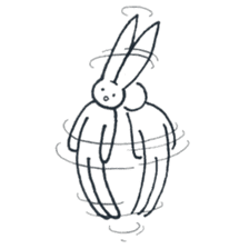 The rabbit which has high fighting power sticker #6910783