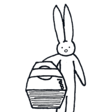 The rabbit which has high fighting power sticker #6910787