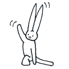 The rabbit which has high fighting power sticker #6910789