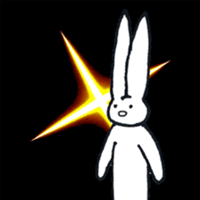 The rabbit which has high fighting power sticker #6910791