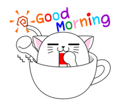 Cat Cup sticker #6911273