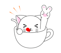 Cat Cup sticker #6911275