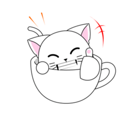 Cat Cup sticker #6911276