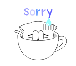 Cat Cup sticker #6911283