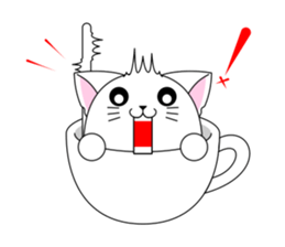 Cat Cup sticker #6911285