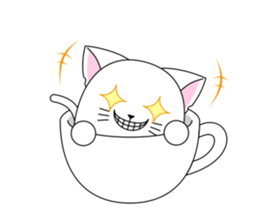 Cat Cup sticker #6911286