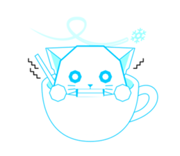 Cat Cup sticker #6911288