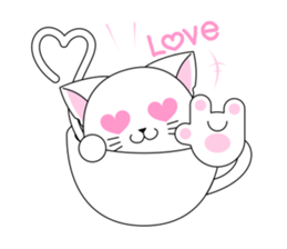 Cat Cup sticker #6911291