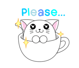 Cat Cup sticker #6911292