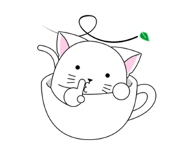 Cat Cup sticker #6911293