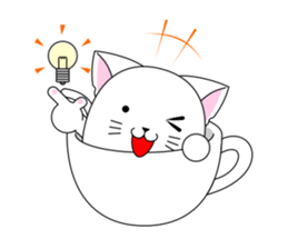 Cat Cup sticker #6911297