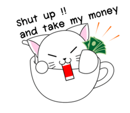 Cat Cup sticker #6911299