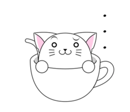 Cat Cup sticker #6911304