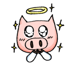 Bumo the Heavenly Pig sticker #6912353