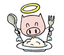 Bumo the Heavenly Pig sticker #6912359