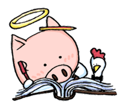 Bumo the Heavenly Pig sticker #6912367