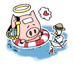 Bumo the Heavenly Pig sticker #6912368