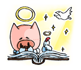 Bumo the Heavenly Pig sticker #6912371