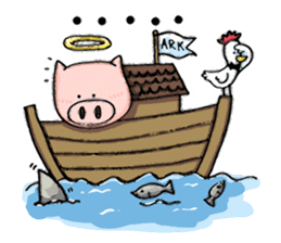 Bumo the Heavenly Pig sticker #6912375