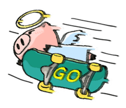 Bumo the Heavenly Pig sticker #6912390