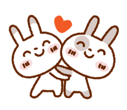 Spotted rabbit sticker #6912502