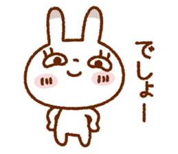 Spotted rabbit sticker #6912506