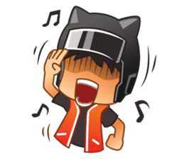 Happy Motorbike Taxi Man sticker #6913795