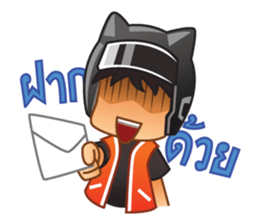 Happy Motorbike Taxi Man sticker #6913817