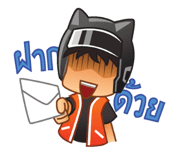 Happy Motorbike Taxi Man sticker #6913817