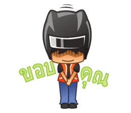 Happy Motorbike Taxi Man sticker #6913818