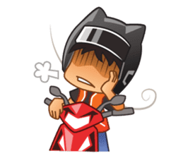 Happy Motorbike Taxi Man sticker #6913819