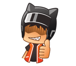 Happy Motorbike Taxi Man sticker #6913822