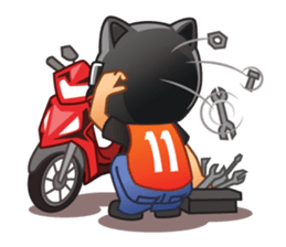 Happy Motorbike Taxi Man sticker #6913830