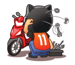 Happy Motorbike Taxi Man sticker #6913830