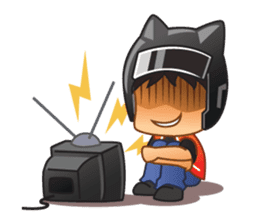 Happy Motorbike Taxi Man sticker #6913831