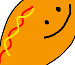 Corn dog and pleasant friends sticker #6913871